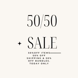 50/50 Sale Poster